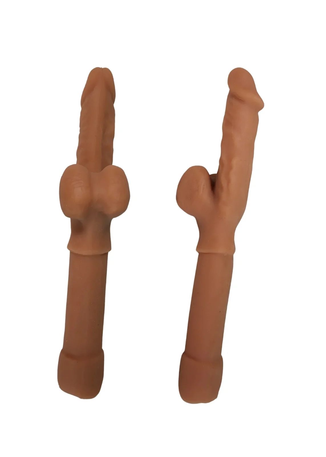 DutchDoll Shemale insert 15 cm bőrszínben, mindkét oldal látható anatómiai részletekkel