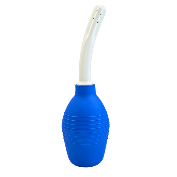 DutchDoll douche vaginale bleue avec embout blanc, pour le nettoyage d'une poupée sexuelle