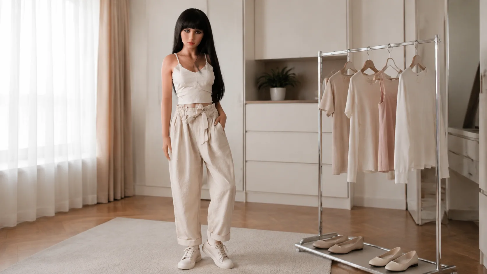 Vêtements pour poupée sexuelle : taille, tissu et couleur