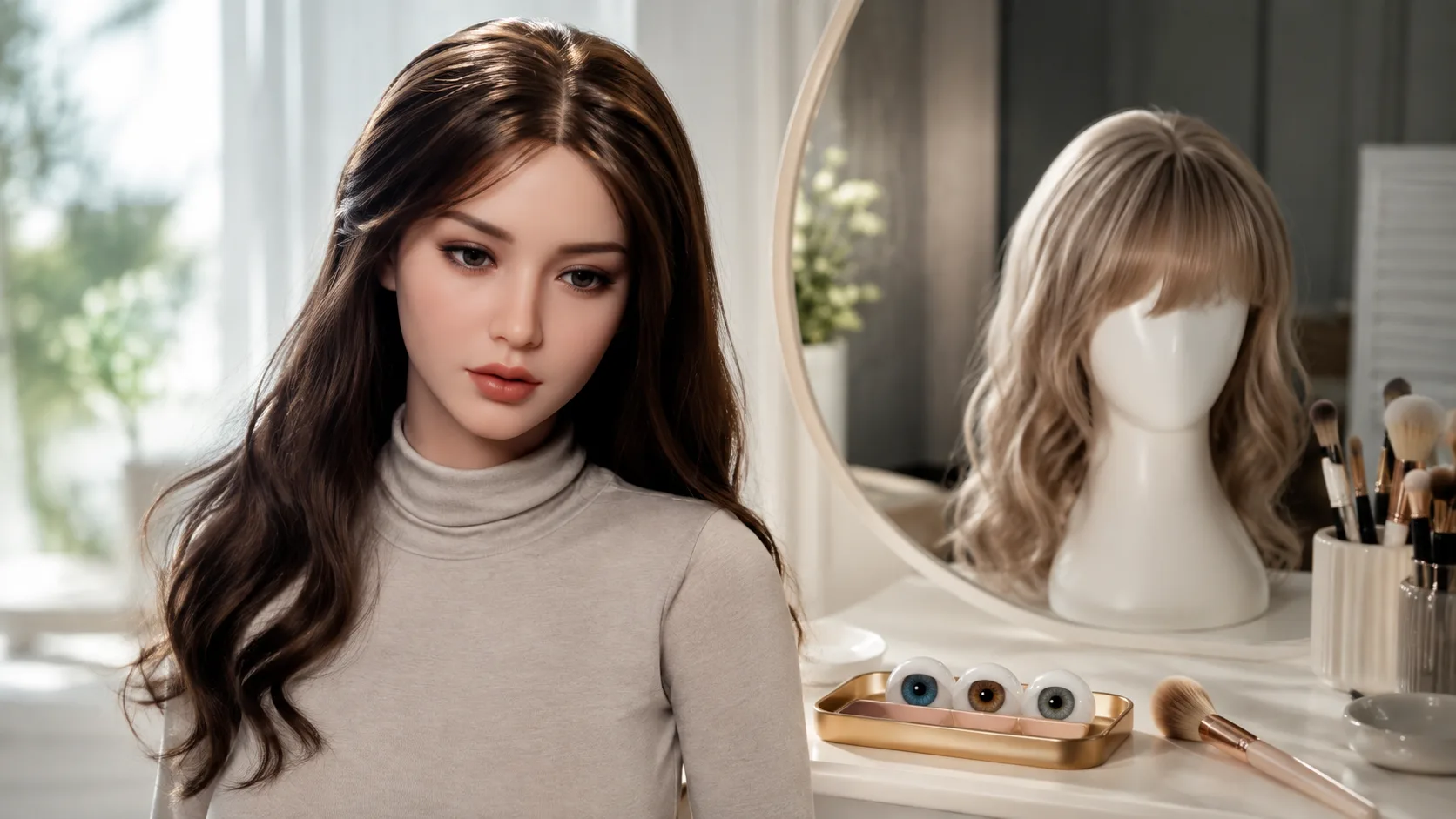 Sekspop stylen: make-up, pruik en ogen verwisselen