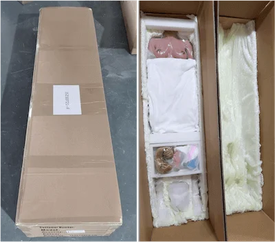 Delivery information 1 Verpackung von Sexpuppen